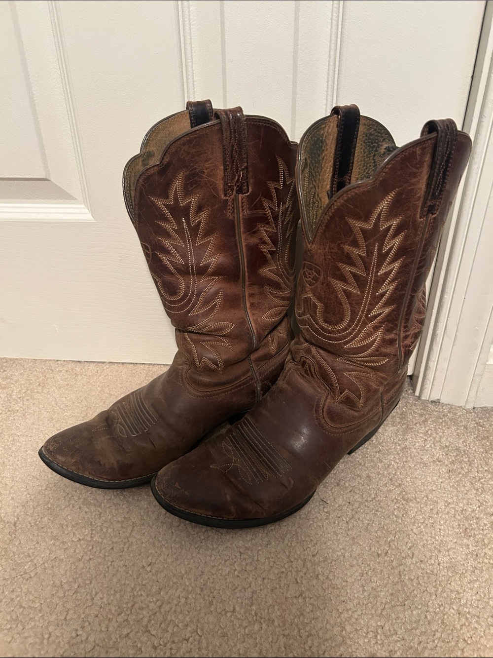 Women’s Brown Leather Western Cowboy Boots